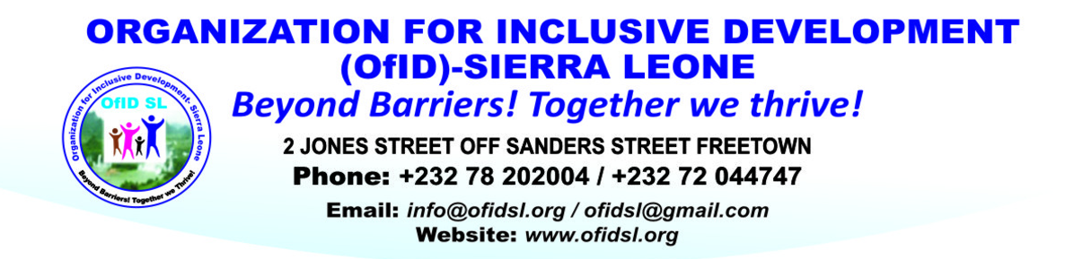Welcome to Organization for Inclusive Development (OfID)